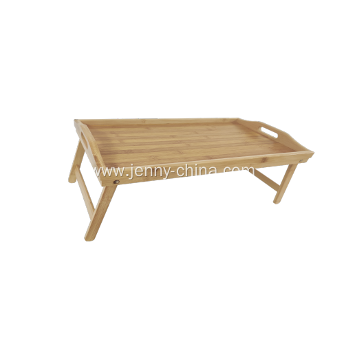 Kitchen Folding Wooden Breakfast Bed Tray Table